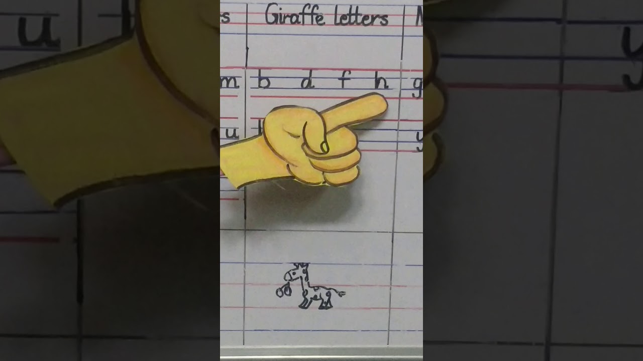 Chicken letters giraffe letters and monkey letters.