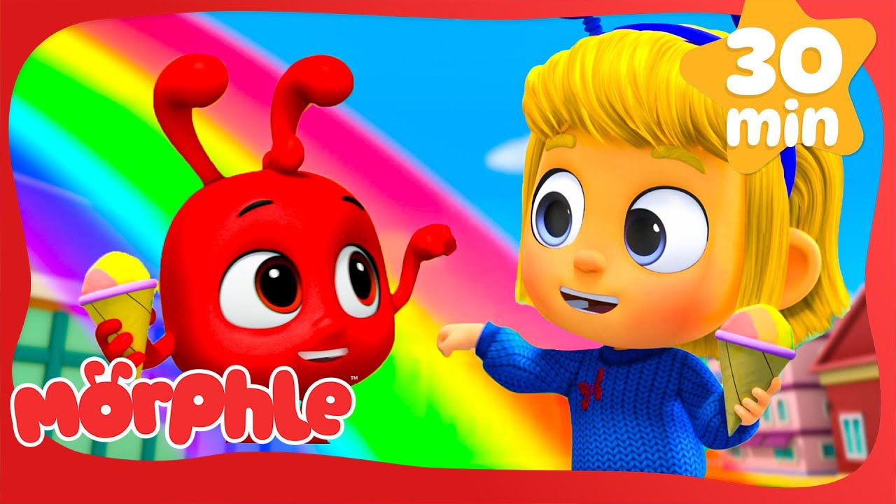 🌈Chasing Rainbows | Morphle | Superhero Cartoon for Kids | Moonbug Kids