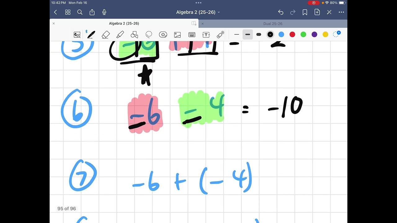 Adding and Subtracting Integers review