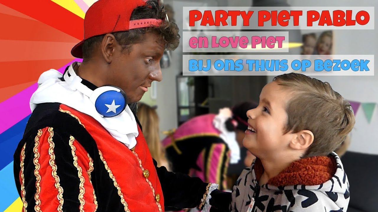 PARTY PIET PABLO EN LOVE PIET OP BEZOEK !! - Broer en Zus TV VLOG #243