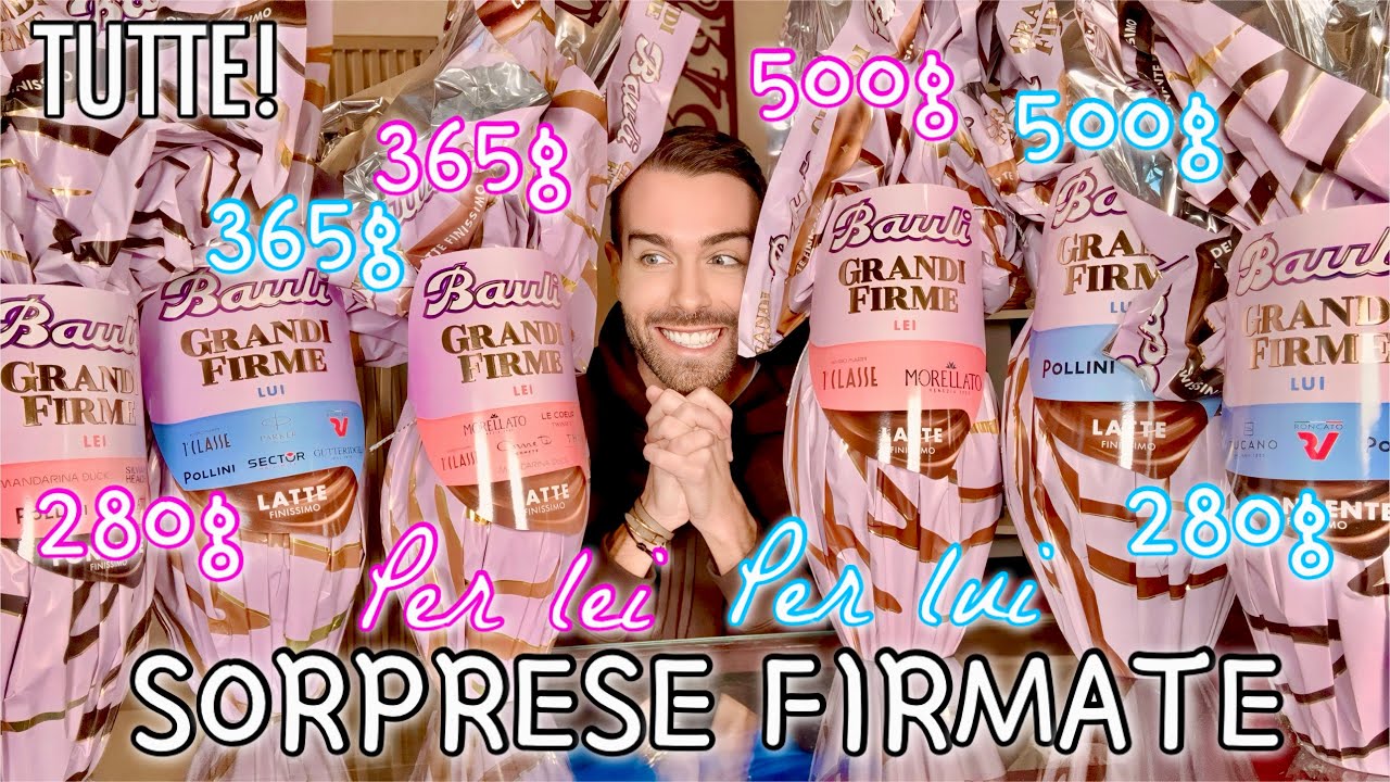 APRIAMO INSIEME TUTTE LE UOVA DI PASQUA BAULI GRANDI FIRME 2024: ECCO LE SORPRESE! 🤩 | (74/366)