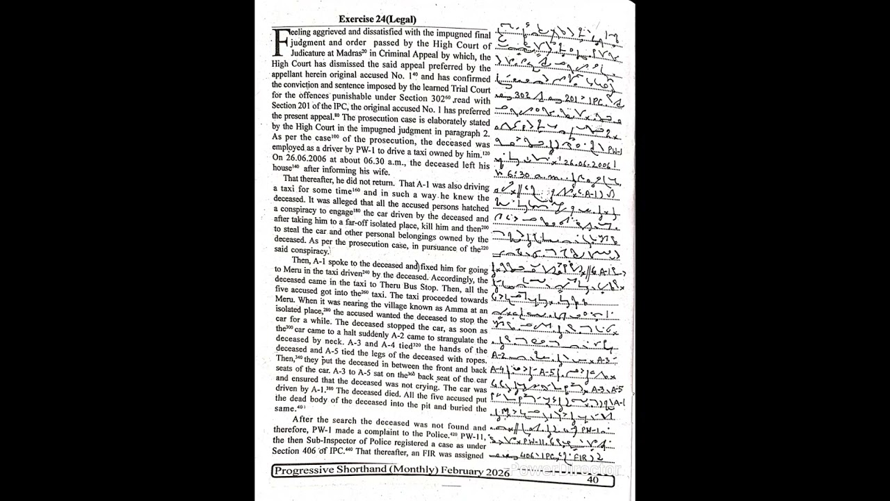PROGRESSIVE MAGAZINE FEBRUARY 2026 EX. 24 @110 WPM #ssc #dsssbsteno #progressivedictation #STENO