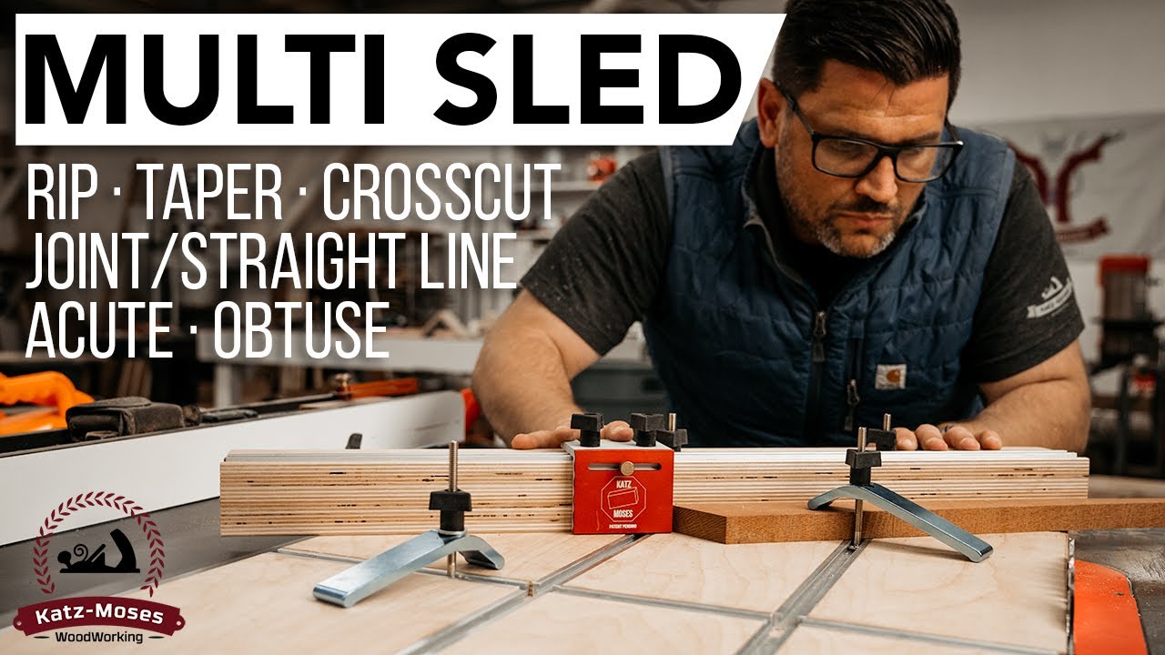Table Saw Multi Sled - FREE PLANS - 0-180 Degrees Cuts With Repeatability and Accuracy