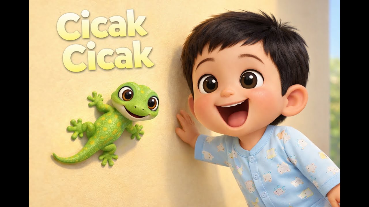 Cicak Cicak di Dinding 🦎 | Lagu Anak Indonesia | Video Animasi Anak Lucu