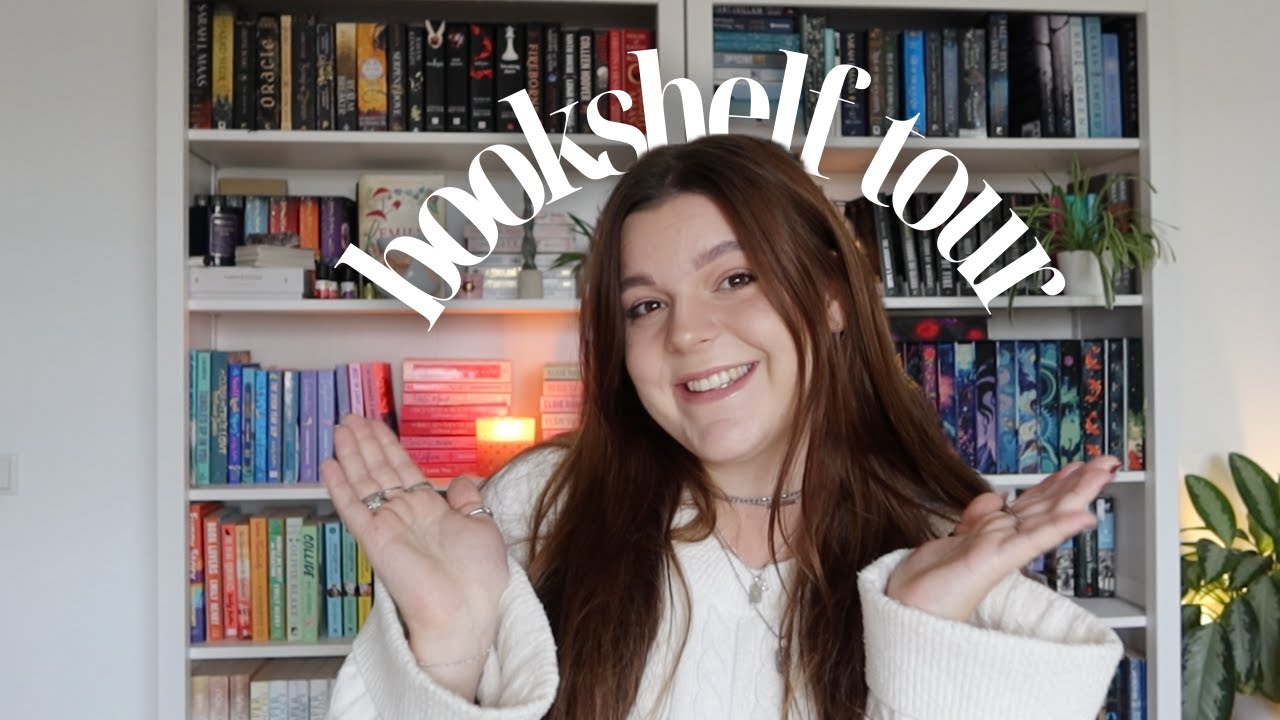ASMR whispered тур по книжным полкам 2024 года ✨💘