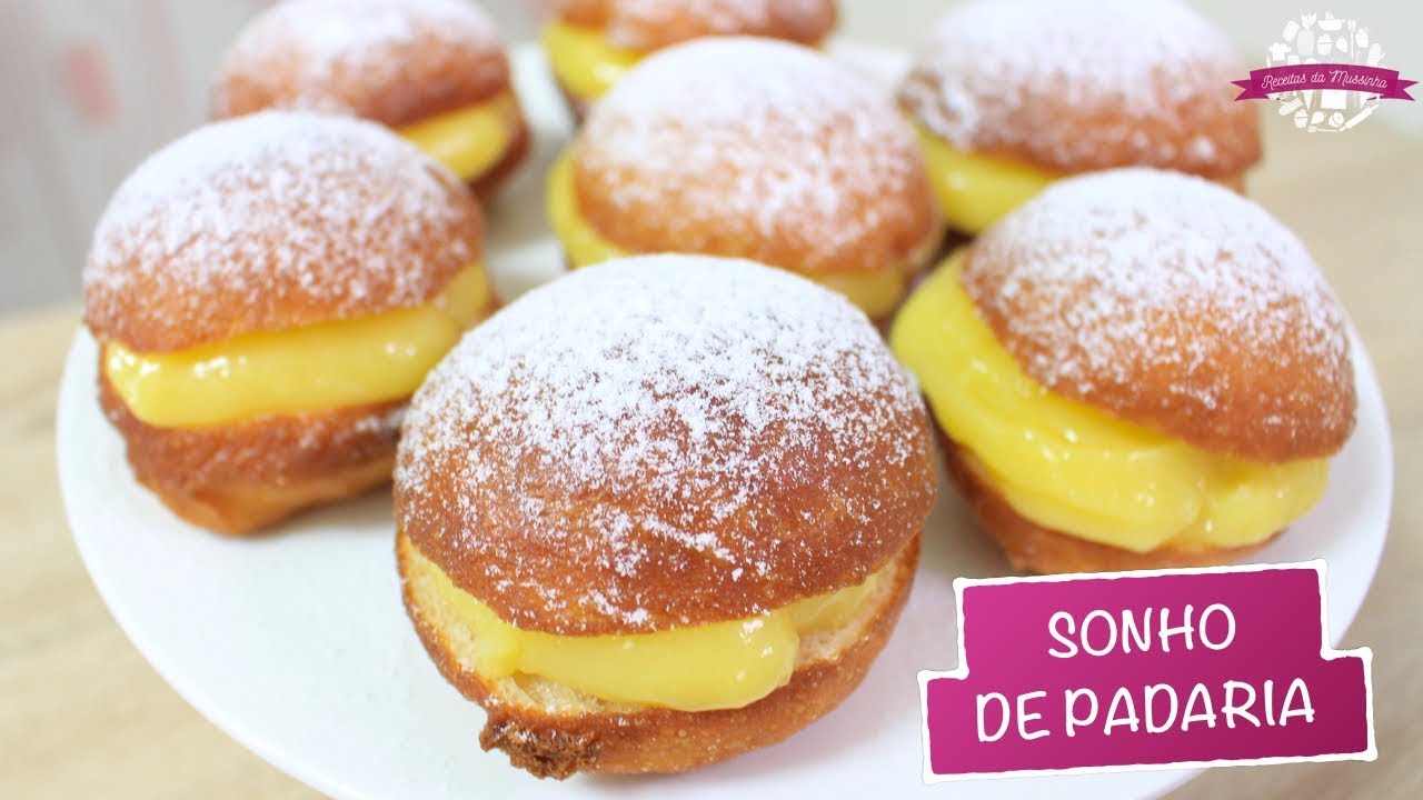SONHO DE PADARIA SUPER FÁCIL (SEM LEITE/SEM OVO) - #452 - Receitas da Mussinha
