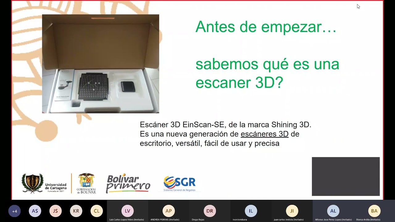 Sesión ESCANER 3D - Einscan-SE