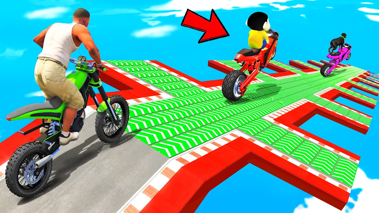 SHINCHAN AND FRANKLIN TRIED THE IMPOSSIBLE PLUS SPEED BOOSTER ROAD PARKOUR CHALLENGE GTA 5