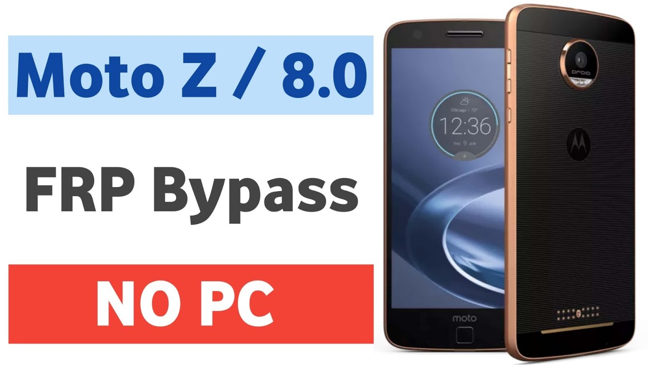 Motorola Moto Z Android 8.0.0 FRP Обход аккаунта Google