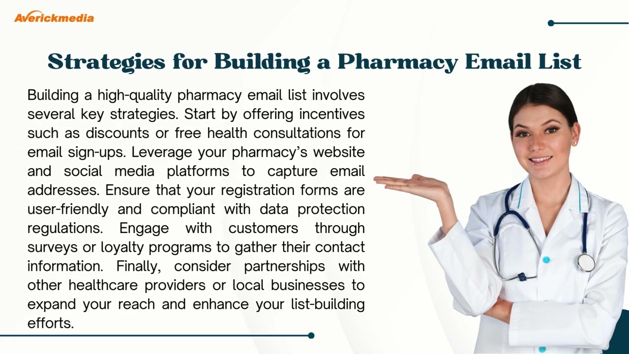Utilizing a Pharmacy Email List for Effective Marketing