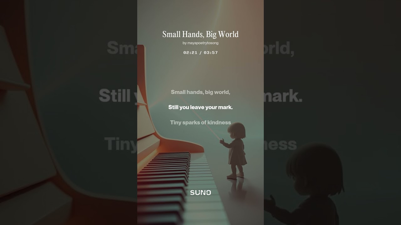 «Маленькие руки, большой мир» — стихи майя, переложенные на песню: Живи, люби, смейся, музыка… об...