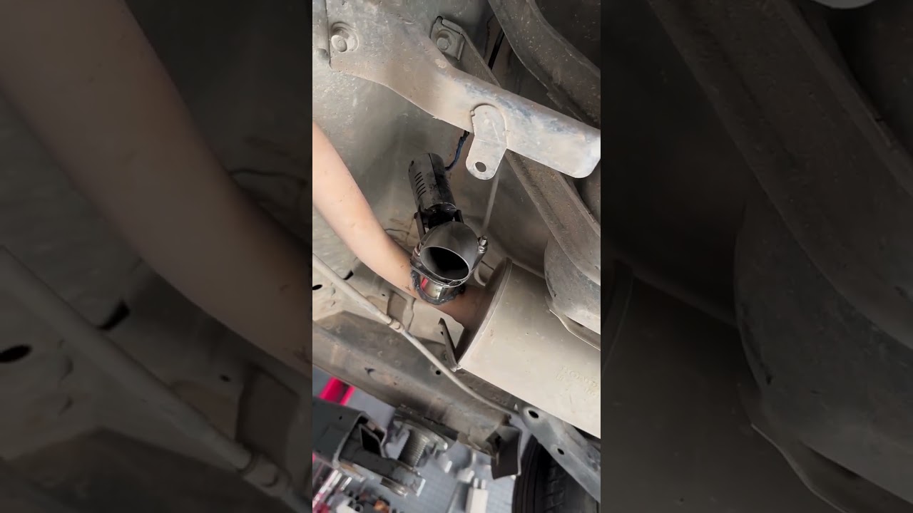 Civic Honda is installed with electrix exhaust cutout