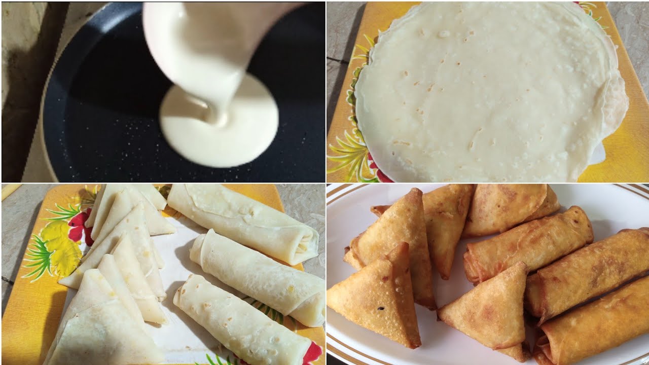 10 minute Easy Samosa and Roll sheets with liquid dough no kneading | @CookingWithSehrish