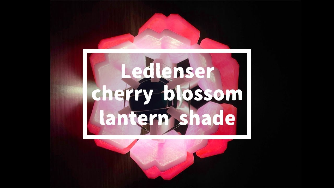 Ledlenser ML4 桜のランタンシェードを作る！| Ledlenser ML4 Make a cherry blossom lantern shade!