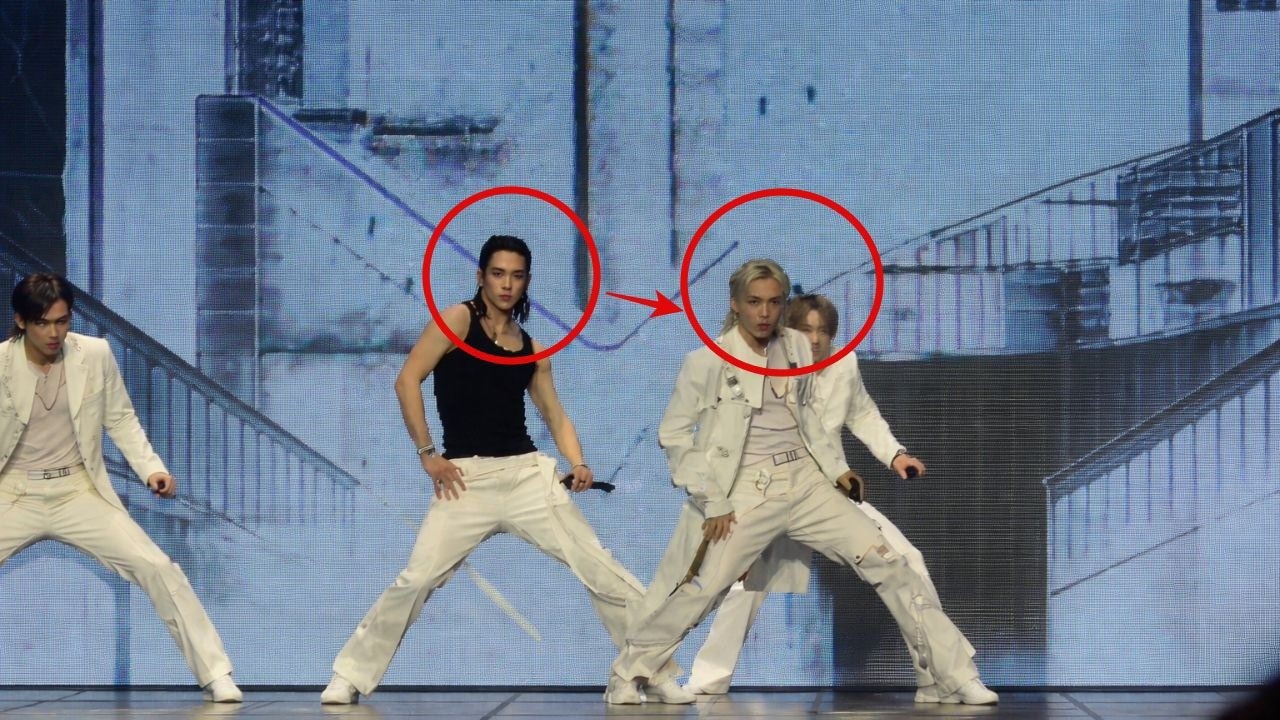 Hyunjin and Felix Stray Kids performed an acrobatic dance at the SKZ 6TH FAN MEETING day 2.