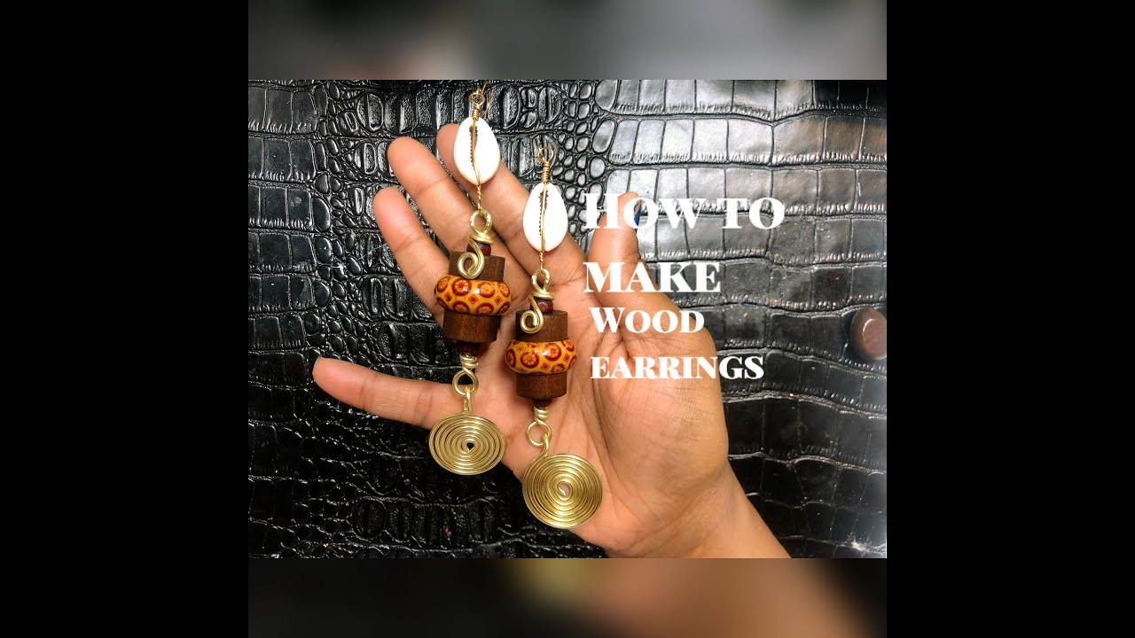 HOW TO MAKE WOOD EARRINGS