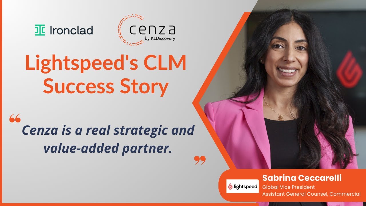 Lightspeed's CLM Success Story with Cenza