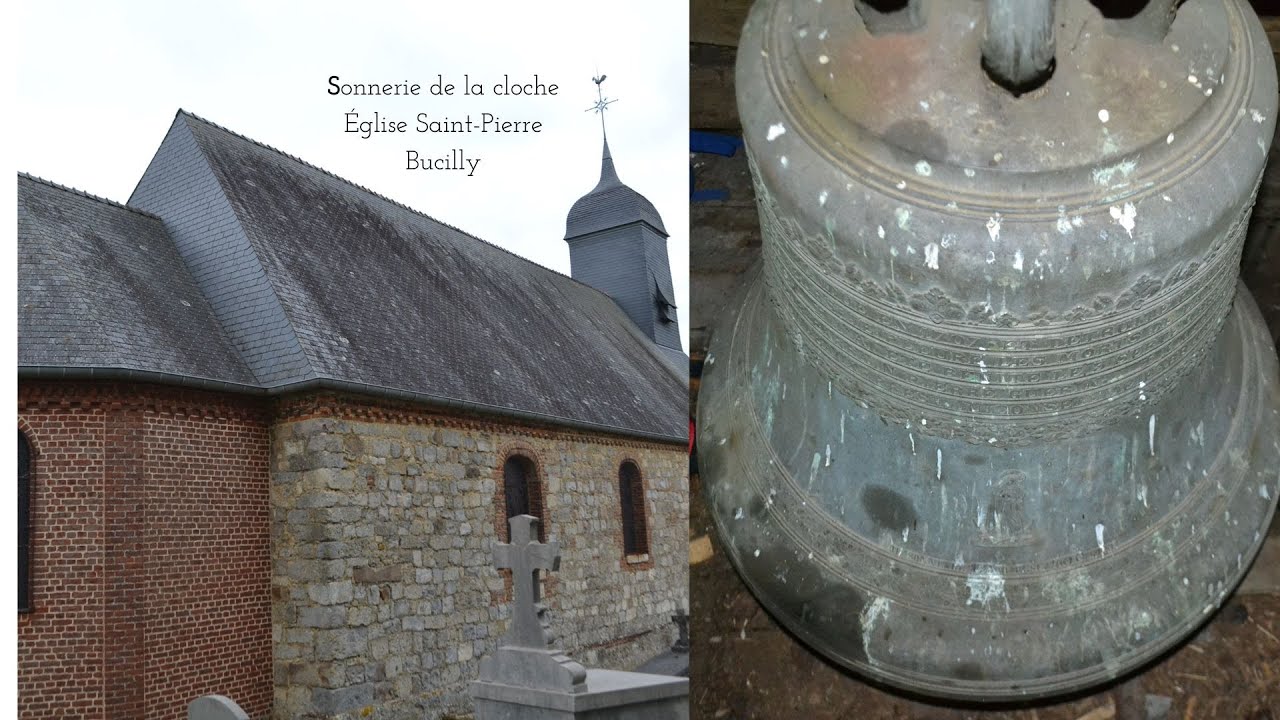 Cloche : Volée de la cloche, Église Saint-Pierre, Bucilly (02)