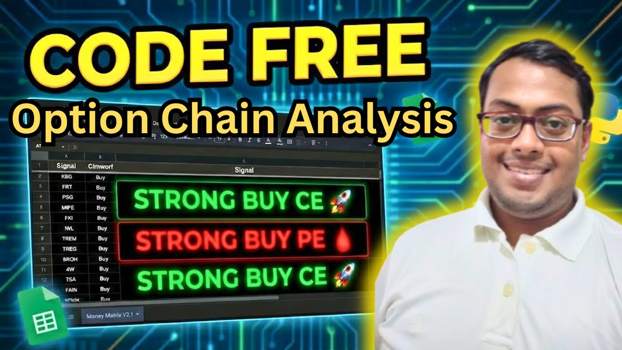 Real-Time Option Chain Analysis using Python (Free Source Code vs Paid Tools)