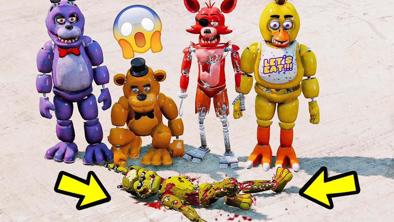 ANIMATRONICS QUEM MATOU O SCRAPTRAP ASSUSTADOR? | | GTA V Five Nights at Freddy's