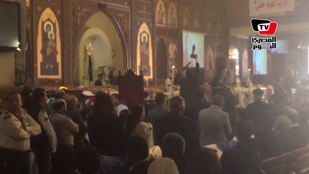 من داخل «الكنيسة».. صراخ وعويل أثناء تشييع جثامين شهداء الكنيسة البطرسية