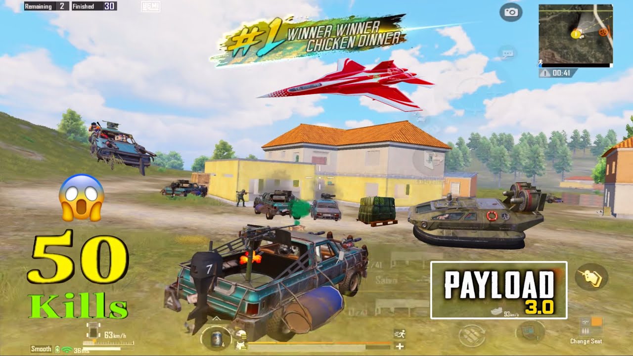 Use 7000 IQ to kill 54 pro Enemies in payload mode🔥2x🐔