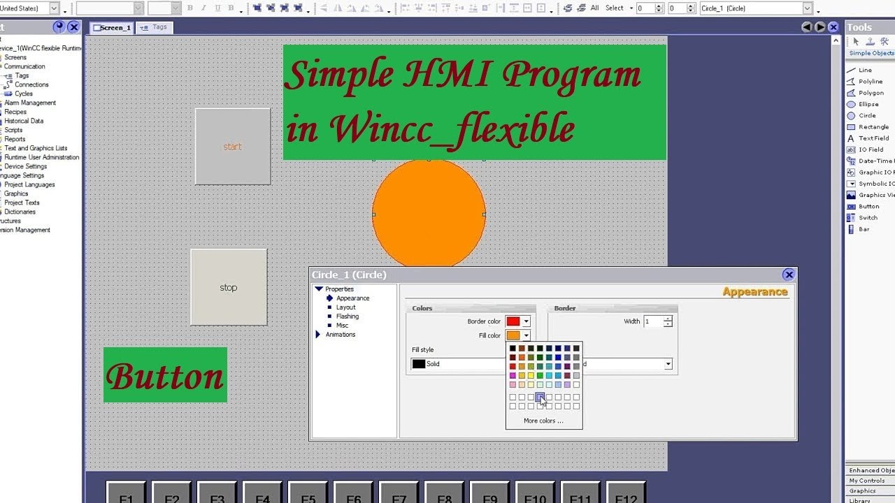 How to Assign Tag to Button in SCADA/ HMI || Tag Creation || HMI/SCADA Programming