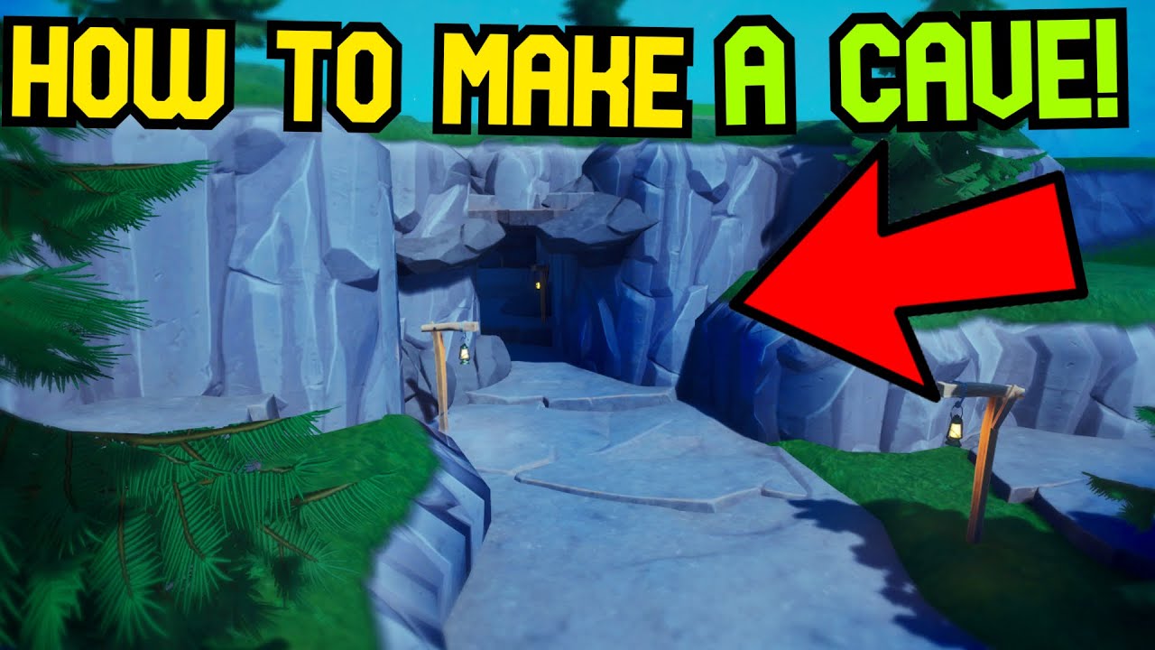 How to make a CAVE in Fortnite Creative!
