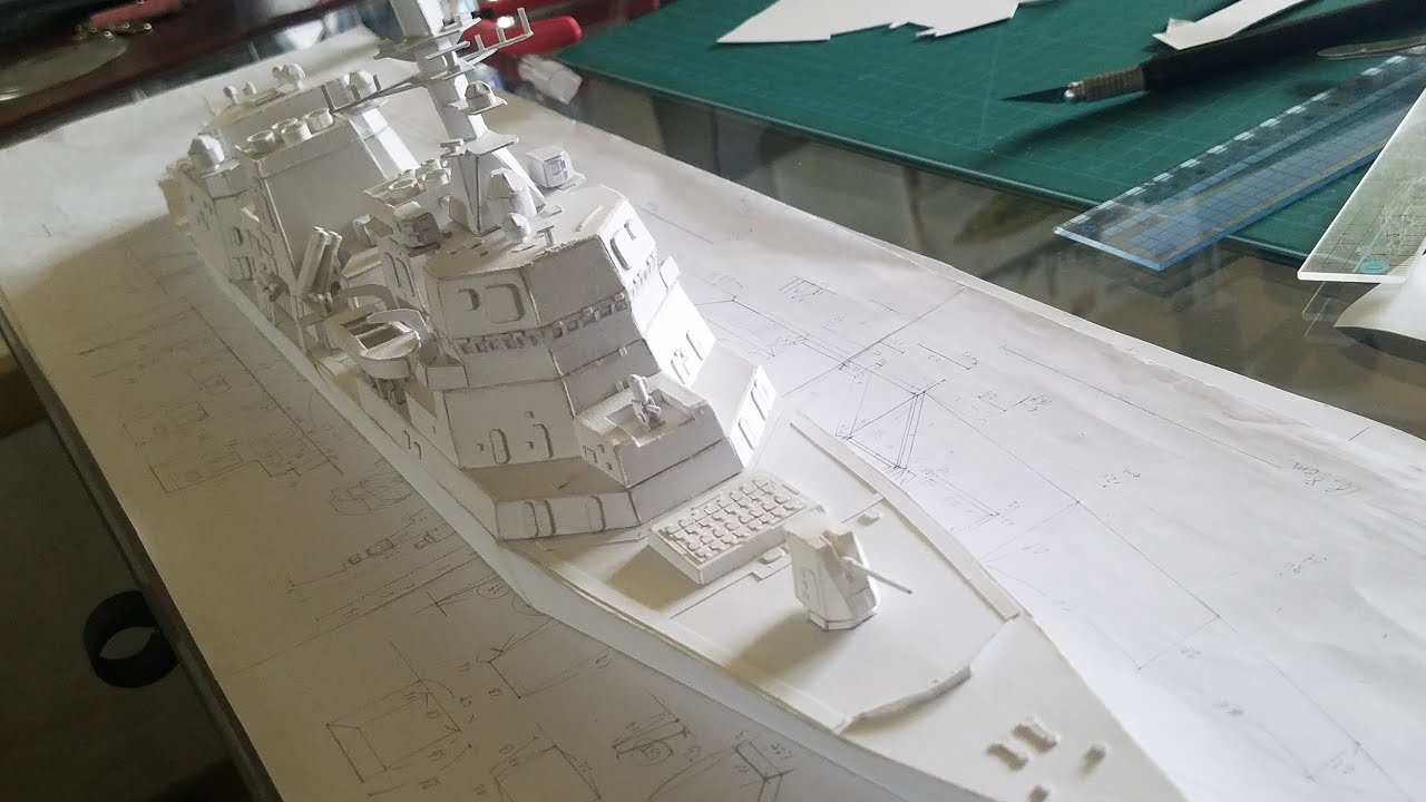 紙で作る護衛艦あきづき Papercraft Destoryer Akizuki