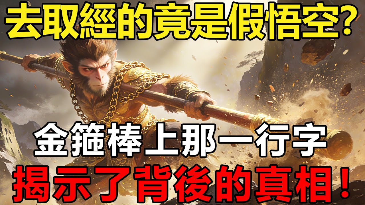 去取經的竟是假悟空？佛祖：只要看懂金箍棒上那一行字，就全明白了！【佛學|神話傳說|故事|悟空|西遊】