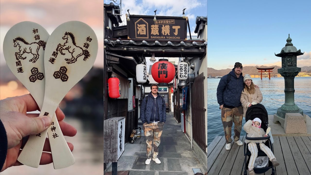 Wholesome New Years in Hiroshima (Miyajima, Okonomiyaki, 'A Bomb' Dome) Pro Rugby Player Vlog
