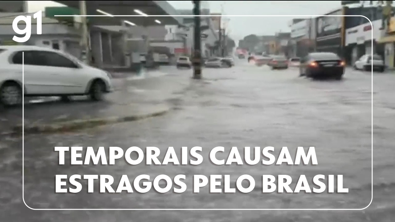 Fortes chuvas causaram estragos em Maro Grosso do Sul e Rio Grande do Sul