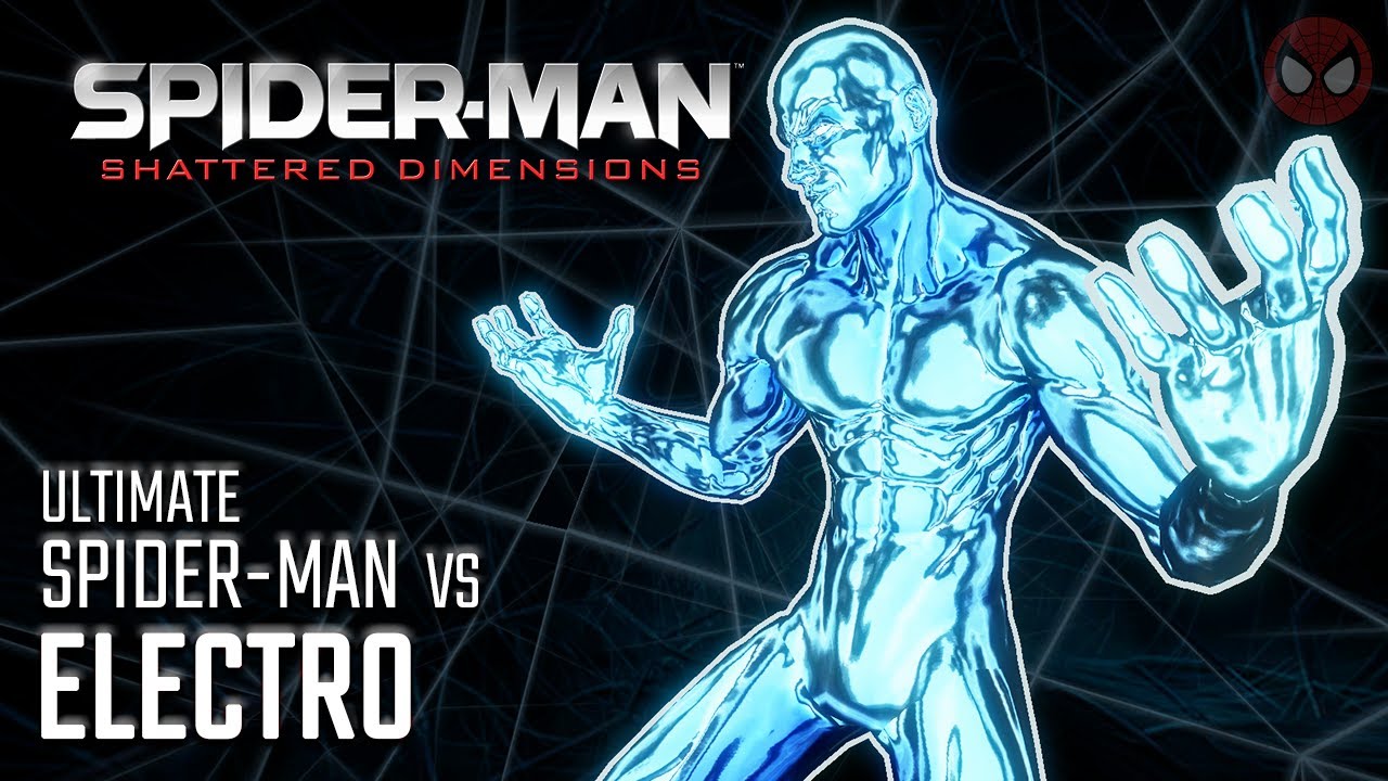 Spider-Man: Shattered Dimensions ● Ultimate Spider-Man (Black Suit) vs Electro (Dam) [1080p60ᴴᴰ]