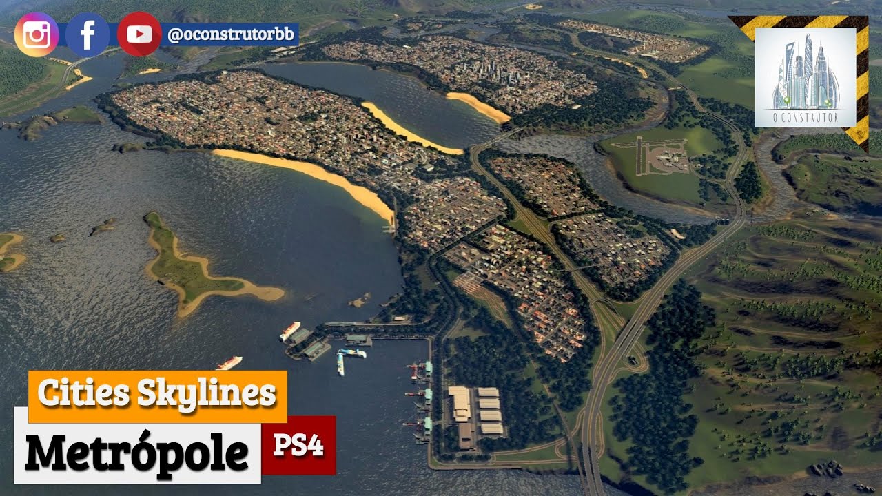 Cities: Skylines (PS4) - Cidade grande sem mods