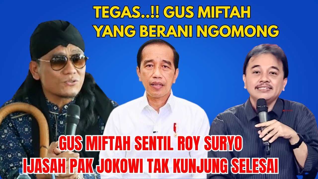 Gus Miftah Terbaru 2025 Sentil Roy Suryo Ijasah Pak Jokowi Tak Unjung Selesai