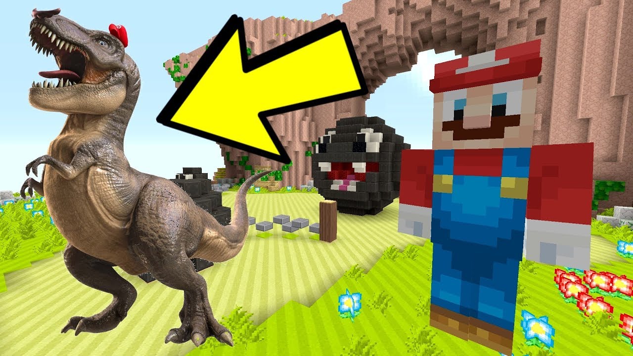 Minecraft Switch - Super Mario Series - T-REX MARIO ODYSSEY! [DINOSAUR] [221]
