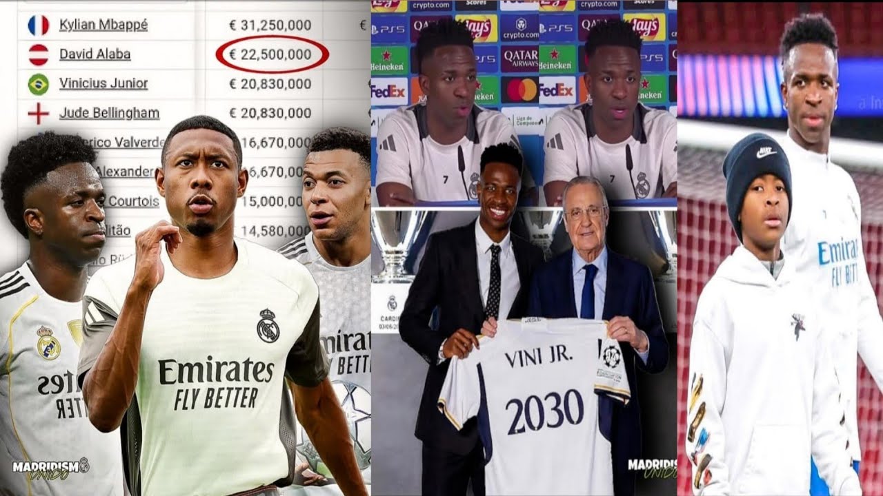 Florentino pèrez vle prolonge vinicius jr kondisyon yo pa favori non nan salè jwè mande yon lòt plan