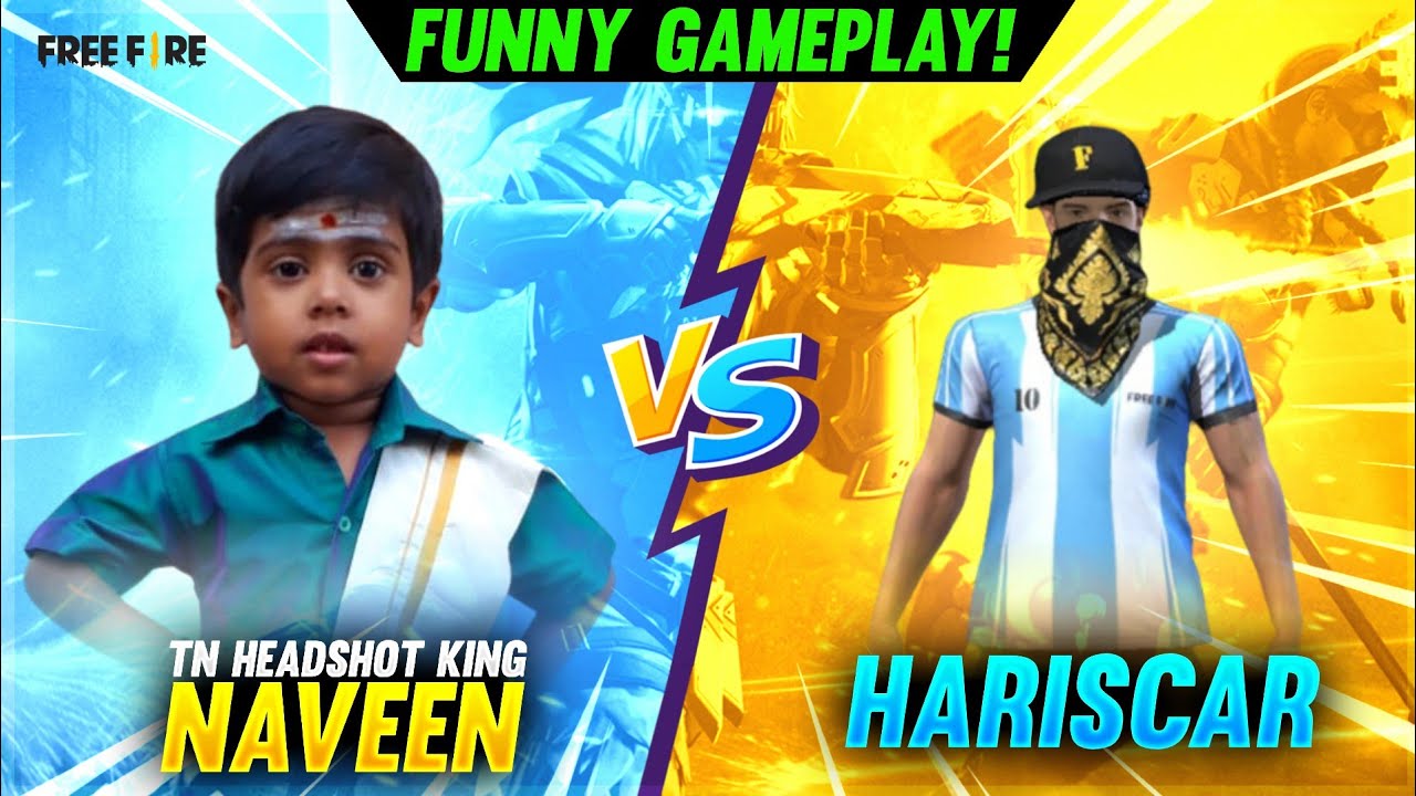 பாவம் HARI SCAR😭 !! 6yrs Old Boy Naveen vs HARI SCAR ONE TAP Challenge Funny Clash Squad Tamil | PVS