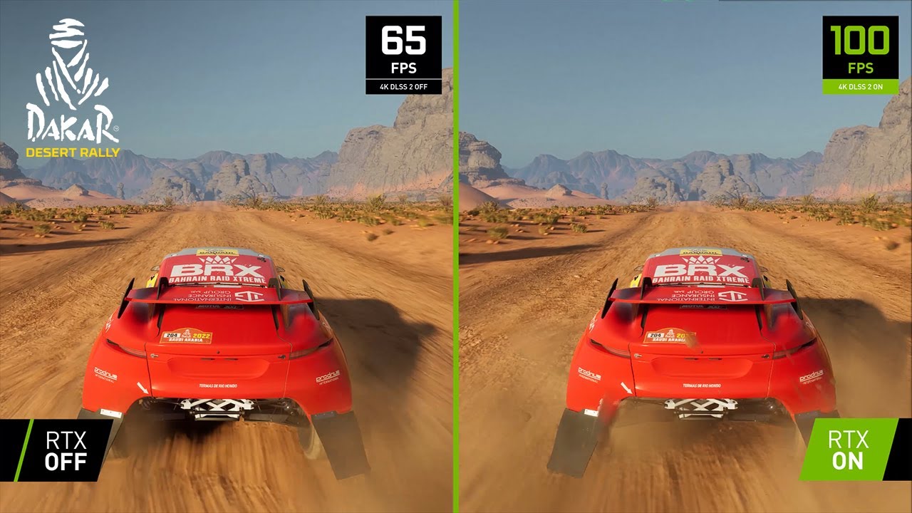 Dakar Desert Rally | 4K NVIDIA DLSS Comparison