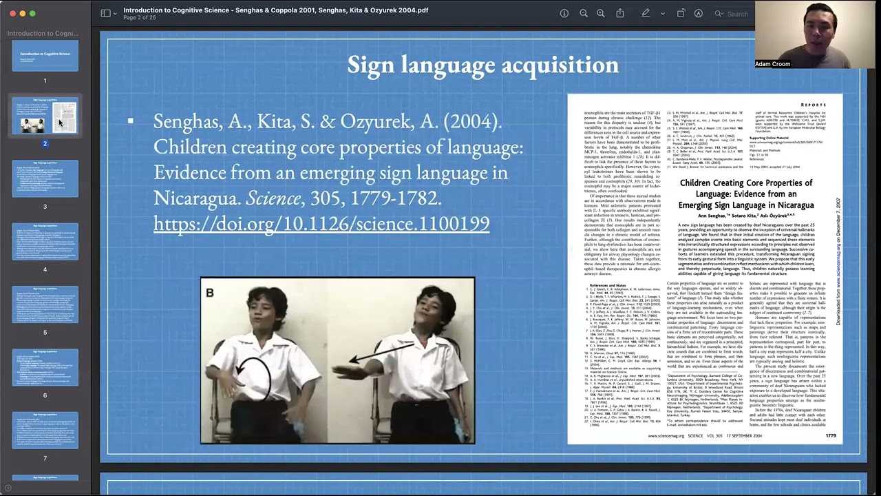 Lecture 4: Sign Language Acquisition | COGSCI 1 | UC Berkeley