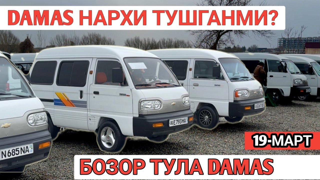 19-MART DAMAS NARXI O’ZGARDIMI  SAMARKAND MOSHINA BOZORI САМАРКАНД МОШИНА БОЗОРИ 2026 Shexroz tv
