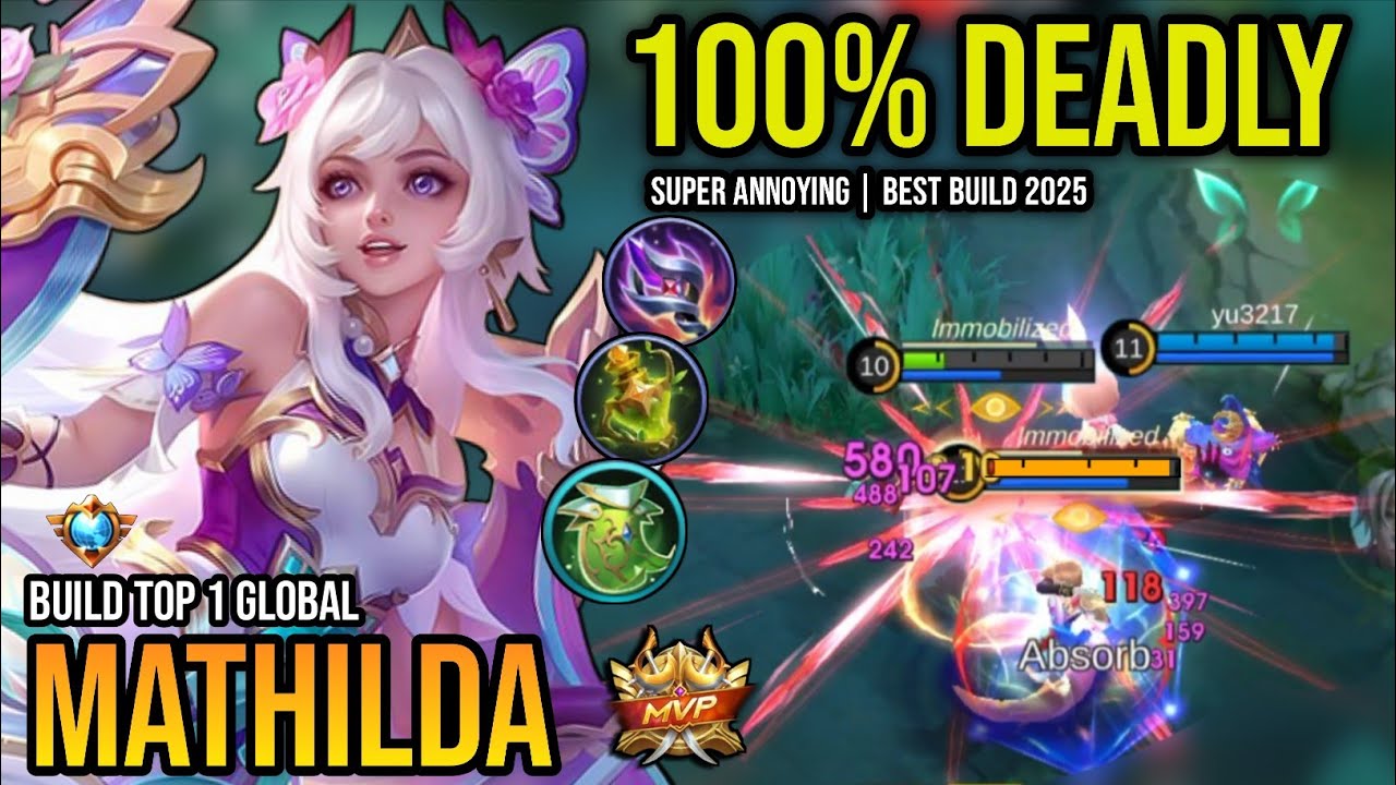 MATHILDA BEST BUILD 2025 | BUILD TOP 1 GLOBAL MATHILDA GAMEPLAY | MOBILE LEGENDS✓