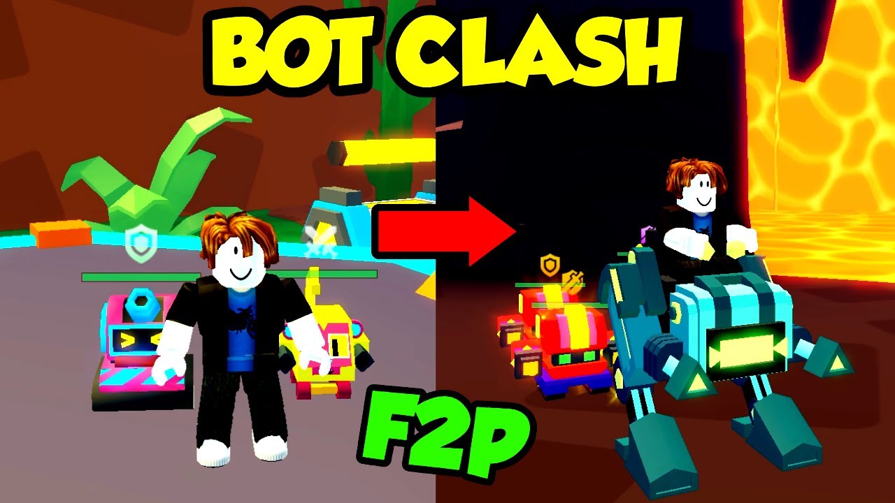 I Unlocked Searing Basin World in Bot Clash Roblox