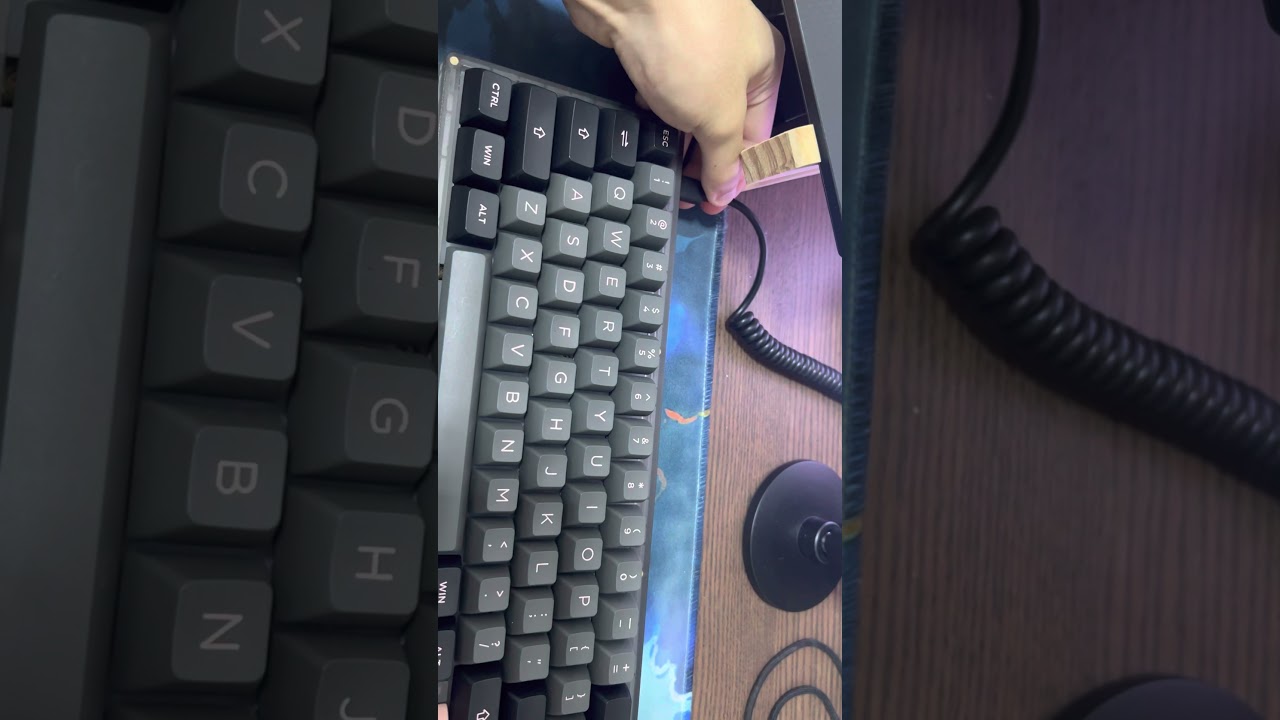 KBD67 Lite R2 with Tecsee Purple Panda Switches Plateless
