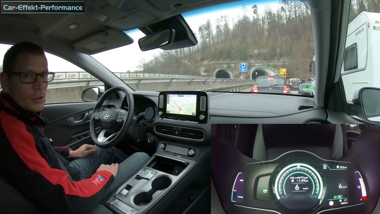 Hyundai Kona Electric Premium Assistenzsysteme Review, Teilautonomes fahren, Testfahrt