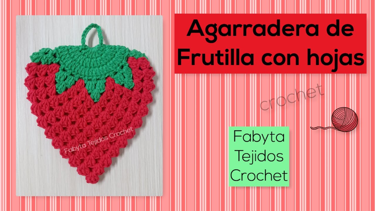 Agarradera de Frutilla con hojas