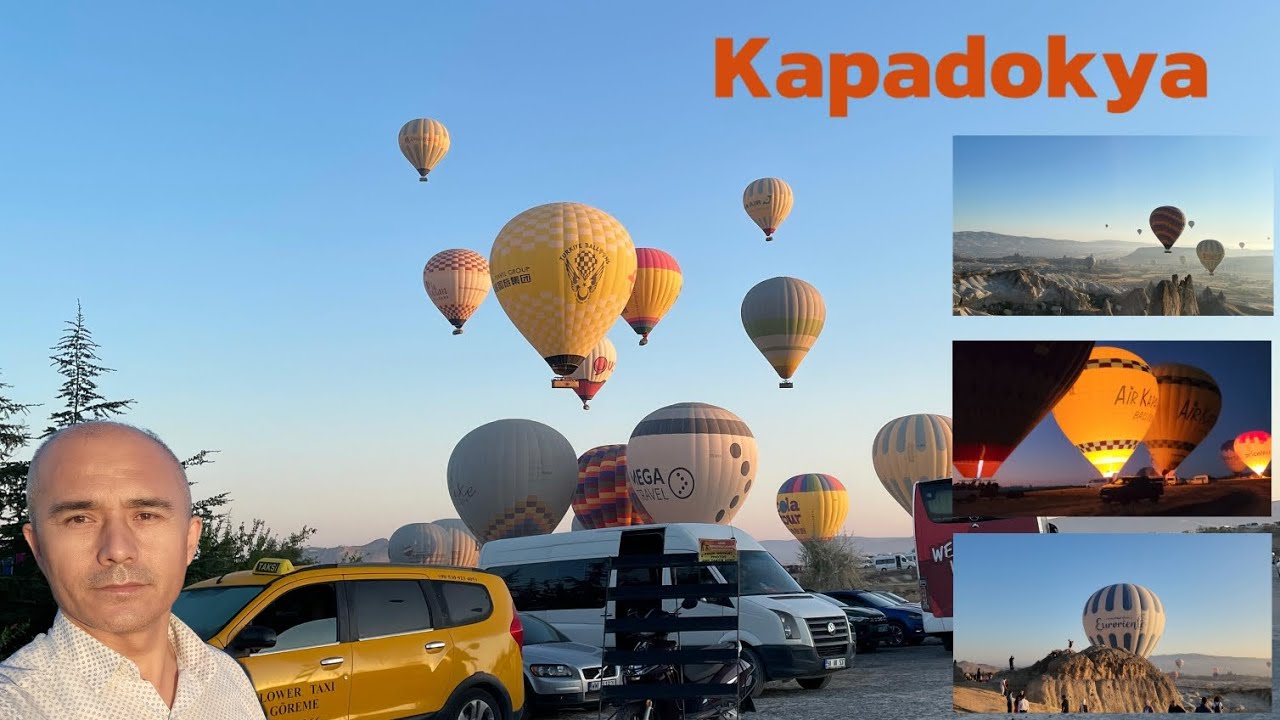 Kapadokya balon şişirme anı.               