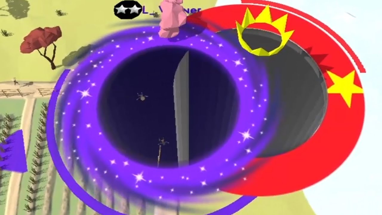 Hole.io Map Control: 100.00% -  Big Hole WORLD RECORD 