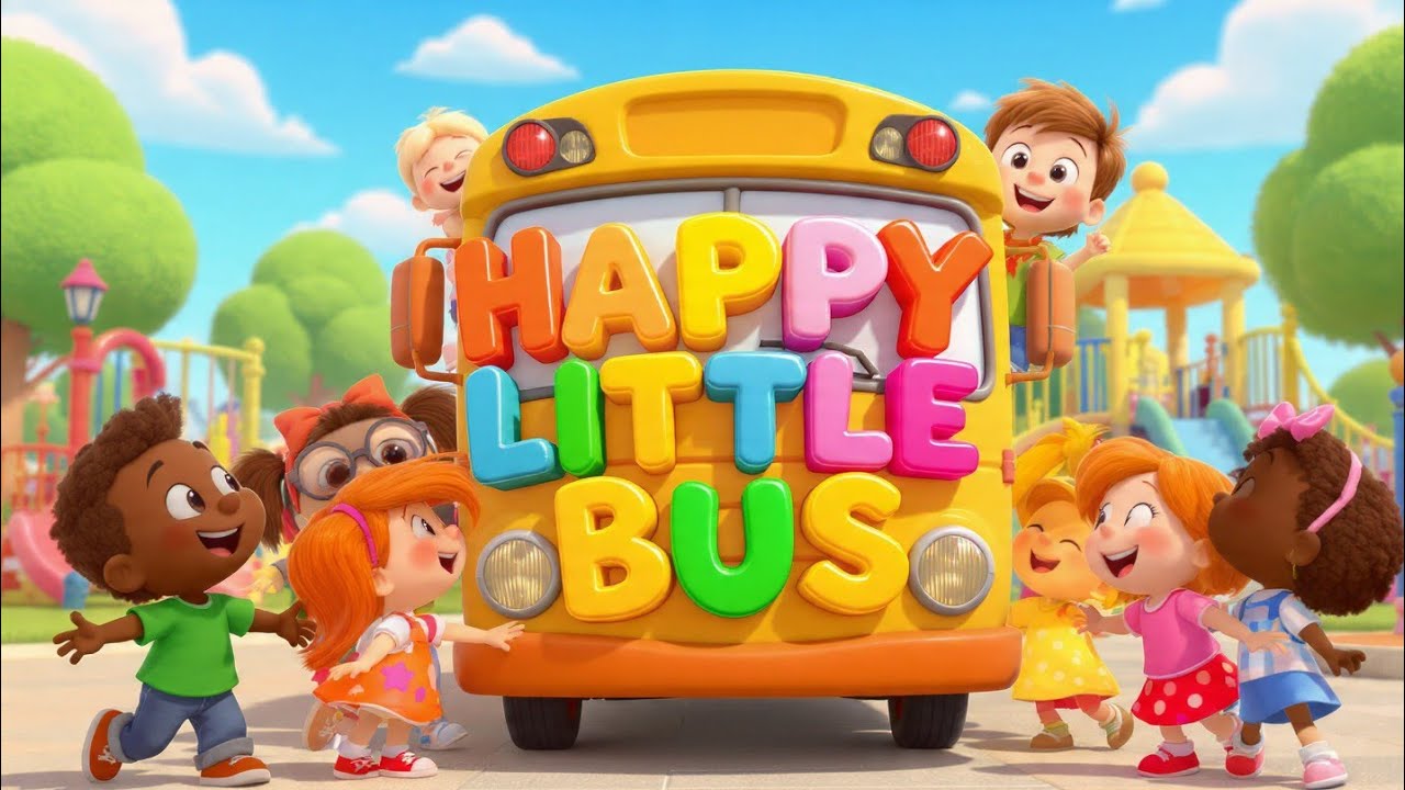 The Happy Little Bus Goes Zoom Zoom 🚌 | Kids Song | Nursery Rhymes | Tutu Little Tunes