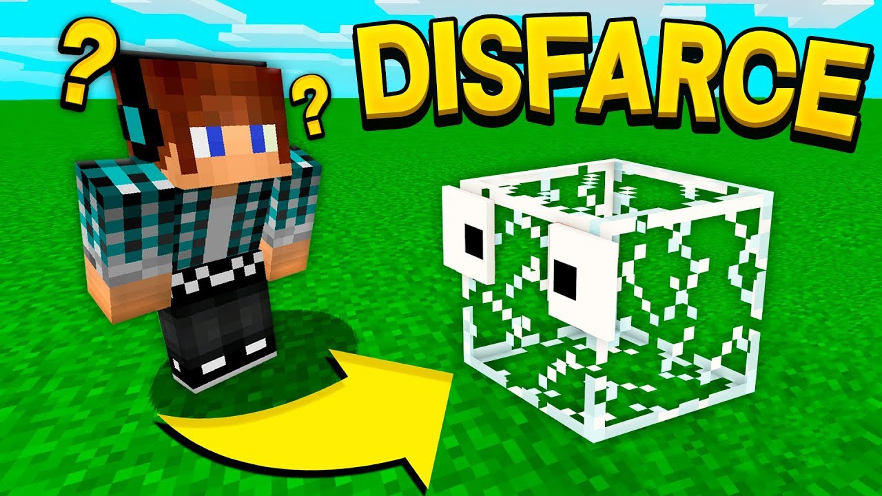 ESCONDE-ESCONDE COM DISFARCE DE VIDRO NO MINECRAFT !! - ( Minecraft Esconde-Esconde )